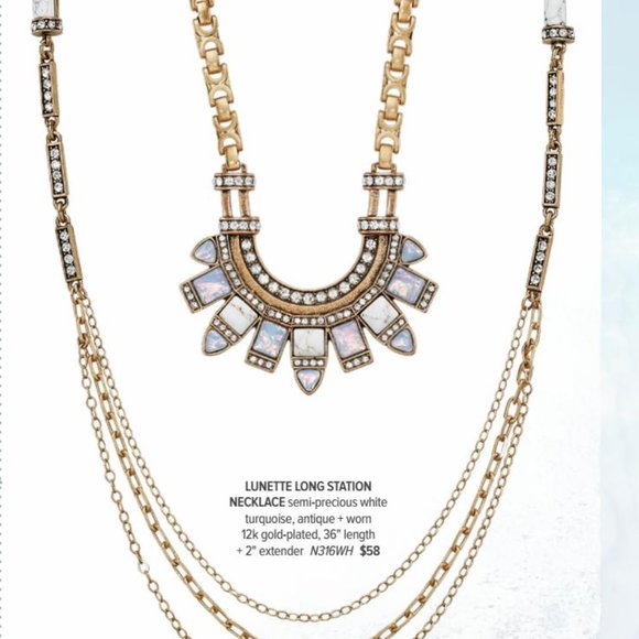 Chloe and Isabel Lunette Long Station Necklace  - N316WH - Picture 10 of 10